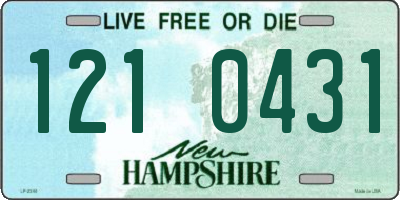 NH license plate 1210431
