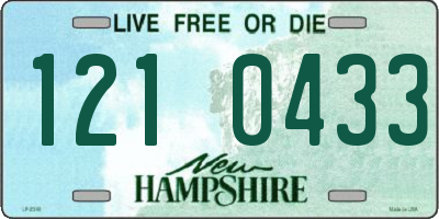 NH license plate 1210433