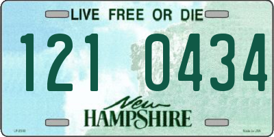 NH license plate 1210434