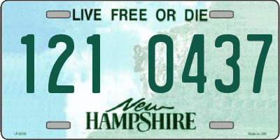 NH license plate 1210437