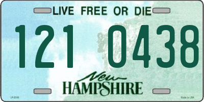 NH license plate 1210438