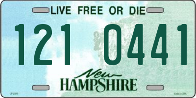 NH license plate 1210441