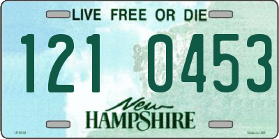 NH license plate 1210453