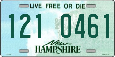 NH license plate 1210461