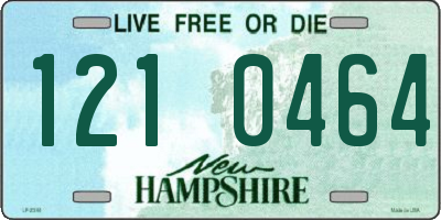 NH license plate 1210464
