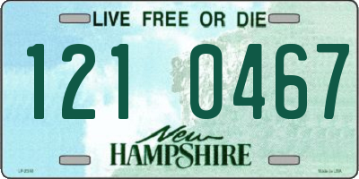 NH license plate 1210467