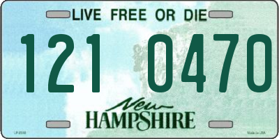 NH license plate 1210470