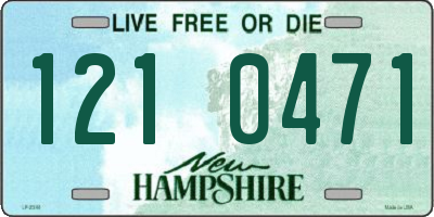 NH license plate 1210471