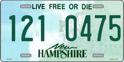 NH license plate 1210475
