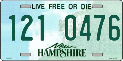 NH license plate 1210476