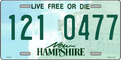 NH license plate 1210477