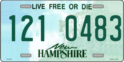 NH license plate 1210483