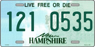 NH license plate 1210535