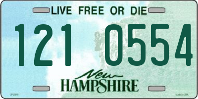 NH license plate 1210554