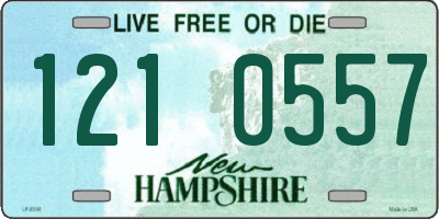 NH license plate 1210557