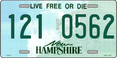 NH license plate 1210562