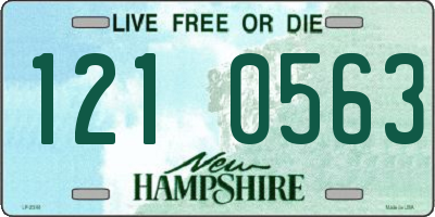 NH license plate 1210563