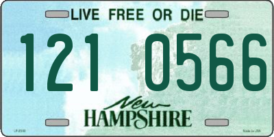 NH license plate 1210566