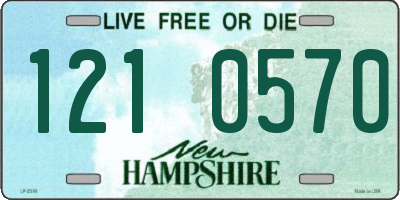 NH license plate 1210570