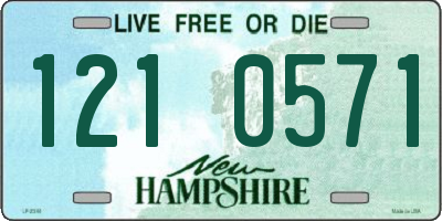 NH license plate 1210571