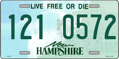 NH license plate 1210572