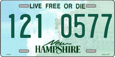 NH license plate 1210577