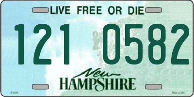 NH license plate 1210582