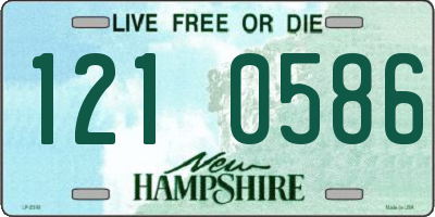 NH license plate 1210586