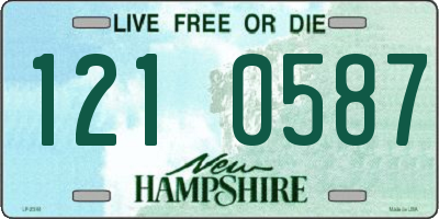 NH license plate 1210587