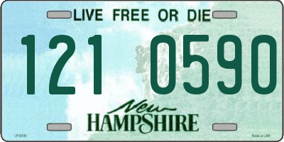 NH license plate 1210590