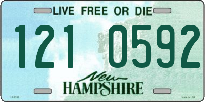 NH license plate 1210592