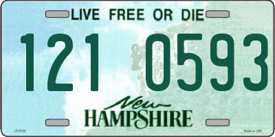 NH license plate 1210593