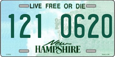 NH license plate 1210620