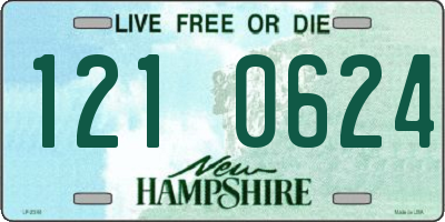 NH license plate 1210624