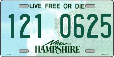 NH license plate 1210625