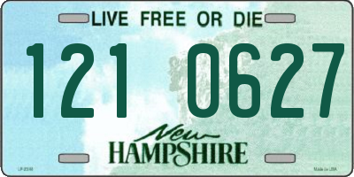 NH license plate 1210627