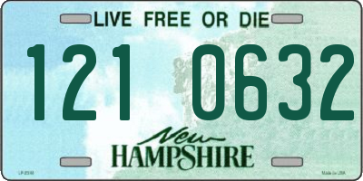 NH license plate 1210632