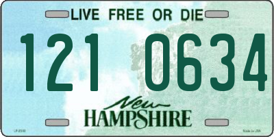 NH license plate 1210634