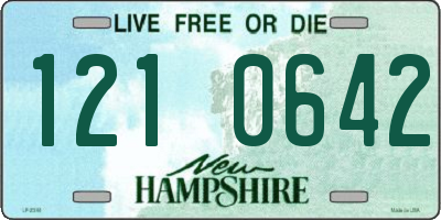 NH license plate 1210642