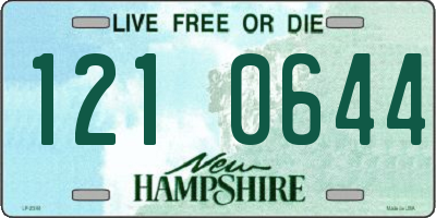 NH license plate 1210644