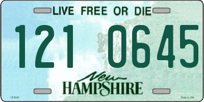 NH license plate 1210645