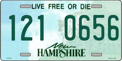NH license plate 1210656