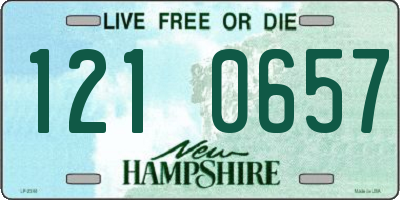 NH license plate 1210657