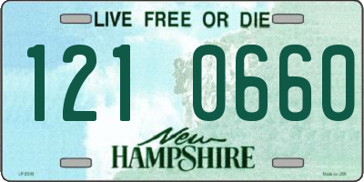 NH license plate 1210660