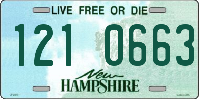 NH license plate 1210663