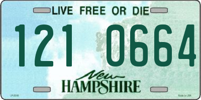 NH license plate 1210664