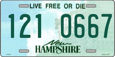 NH license plate 1210667