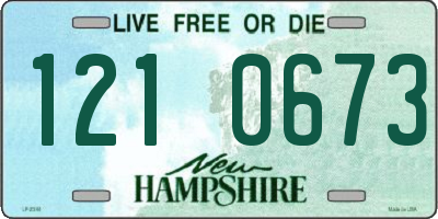 NH license plate 1210673