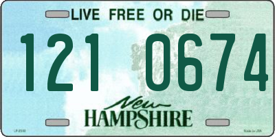 NH license plate 1210674
