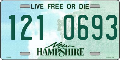 NH license plate 1210693